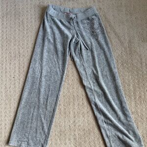 Juicy Couture Light Gray Drawstring Pants